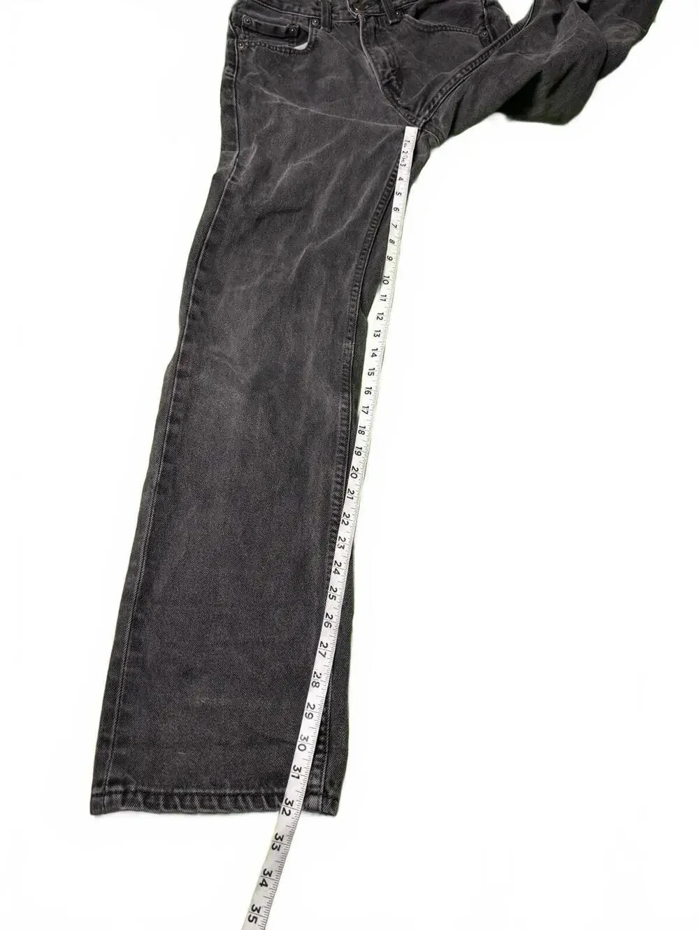 Levi's 505 Men's Black Straight Leg Jeans Size 29x34